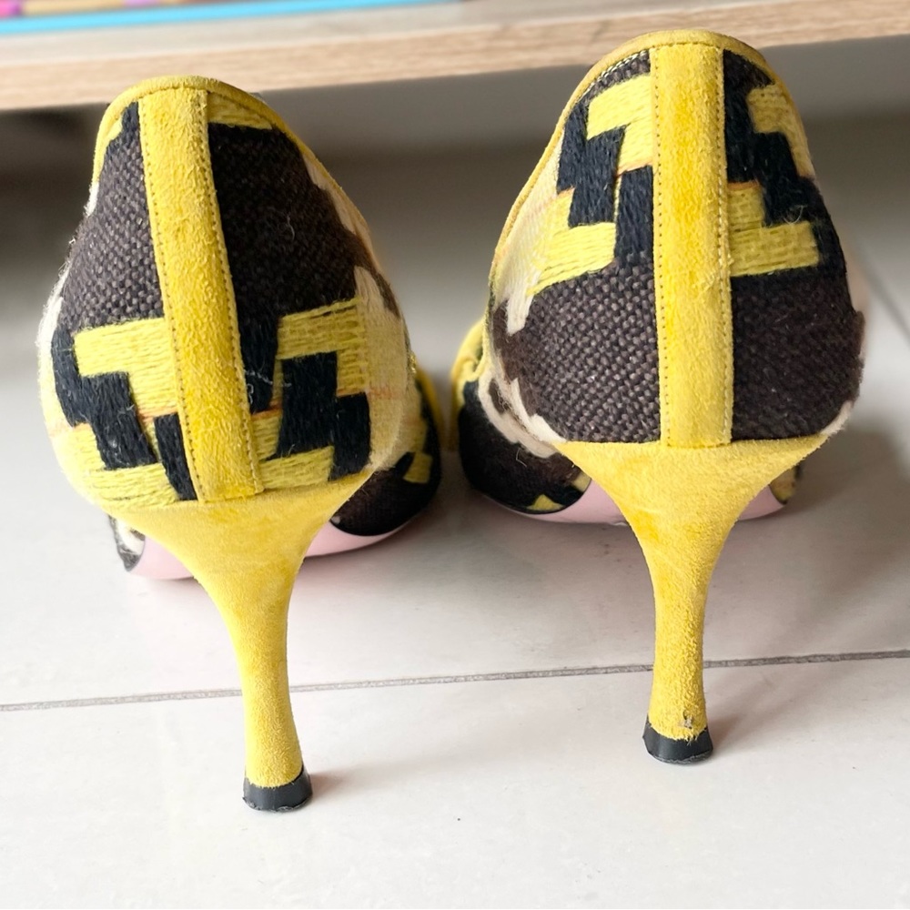 Christian Lacroix Leather Patterned Heels - Picture 8 of 8
